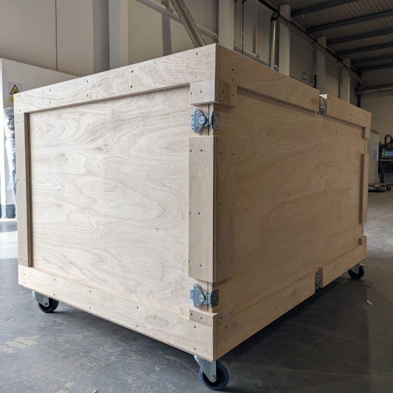 Crate 3 Custom wooden crate manufactured in Redditch